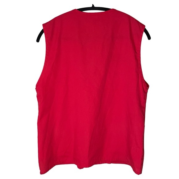 Toys R Us Original Red Employee Vest With Logo‎ Stitching Size Medium - Picture 2 of 8